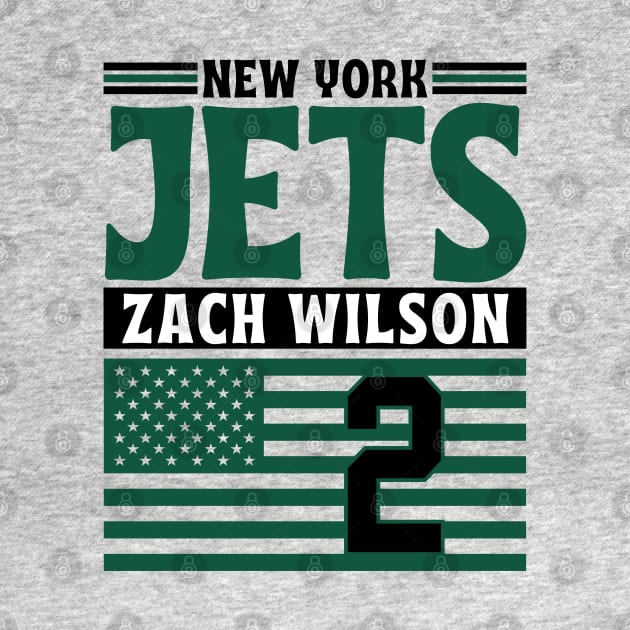 New York Jets Wilson 2 American Flag Football by Astronaut.co